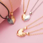 Ожерелье с подвеской в виде сердца, чокер 2 шт.компл., магнитное ожерелье для влюбленных, женщин, мужчин, женщин, мальчиков, девочек, мужчин, подарок
