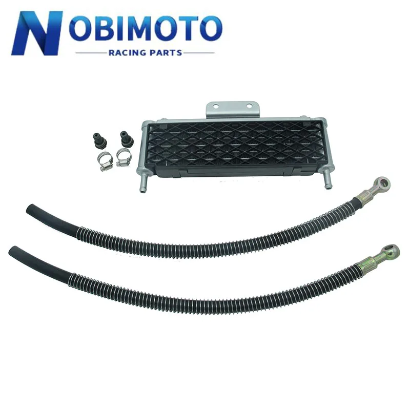 Масляный радиатор для мотоцикла 4 х рядный сетчатый кулер большого размера с 10 мм