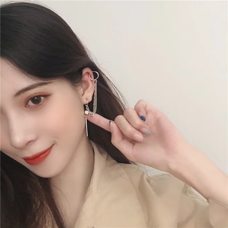 Стильные клипсы для ушей в стиле панк новая очаровательная индивидуальная