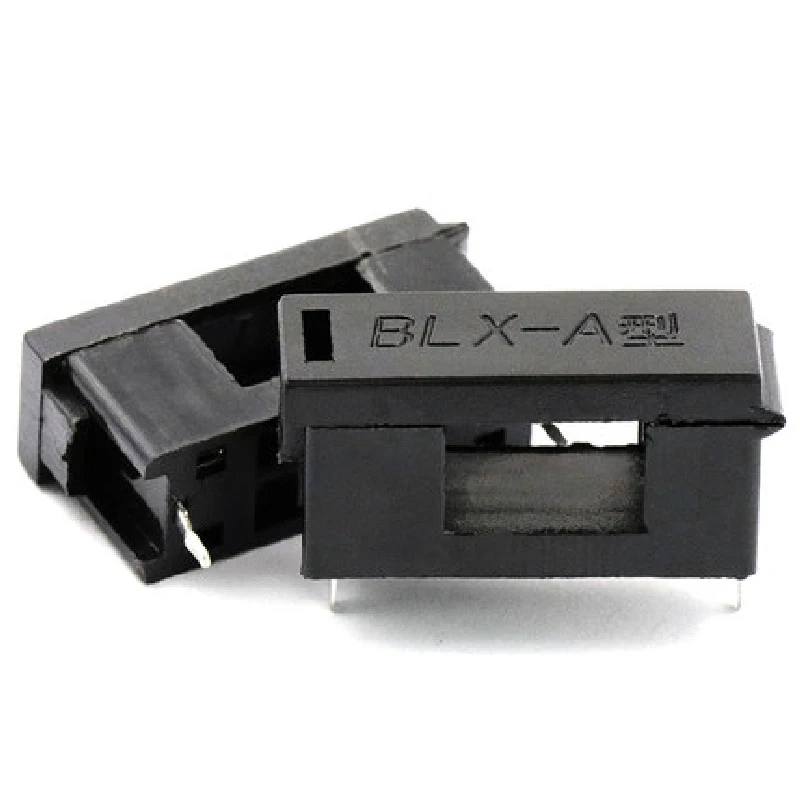 

10 шт., стеклянный держатель предохранителя BLX-A с крышкой, трубка Предохранителя для монтажа печатной платы