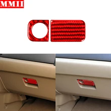 For Honda CRV 2007-2011 Carbon Fiber Car Copilot Storage Box Switch Panel Frame Trim Interior Decoration Sticker Car Accessories