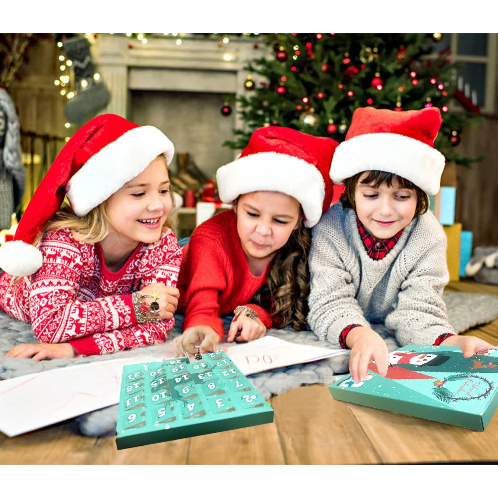 Календарь на Рождество снеговик календарь коробка для женщин и девочек