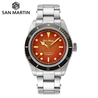 san martin diver watch 38mm vintage 6200 retro water ghost luxury sapphire yn55a men automatic mechanical watches 20bar relojes
