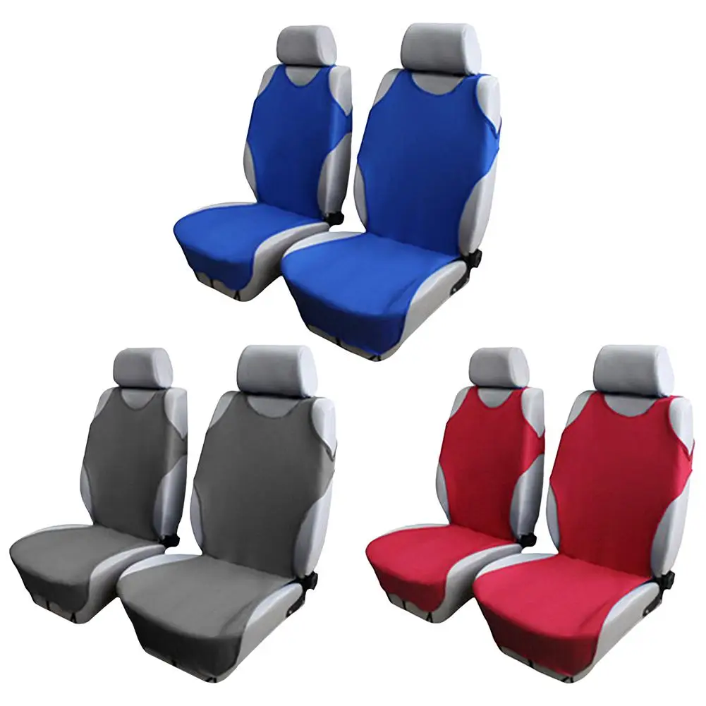 

Universal 2 PCS Front Car Seat Cover Vest Style Dirt Proof Wear-resistant Car Accessories Seat Case Protector Car Seat Cover