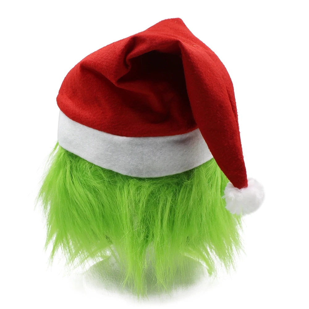 2020 г. Забавный Рождественский яркий палантин Grinch шапка Рождественская