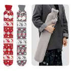 Съемный Рождественский чехол для бутылки с горячей водой, удлиненный, 70 см, теплые зимние домашние принадлежности, рождественский подарок, TSLM1