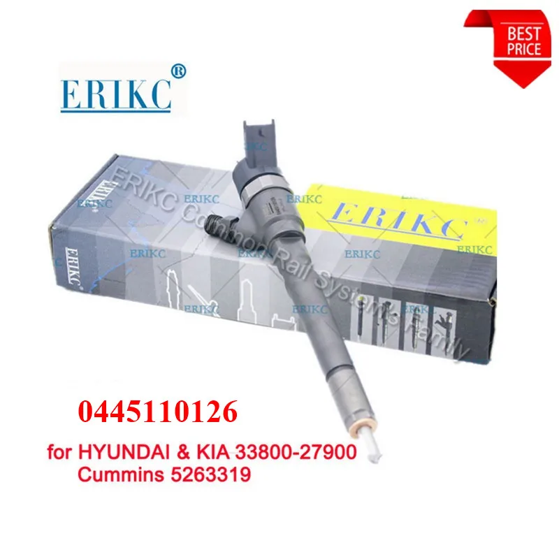 Топливная форсунка ERIKC 0445110126 автозапчасти для дизельных двигателей Инжектор 0 445