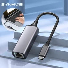 USB C Ethernet USB-C to RJ45 Lan Adapter Type C Network Card USB Ethernet for MacBook Pro Samsung Galaxy S10/S9/Note20 Switch