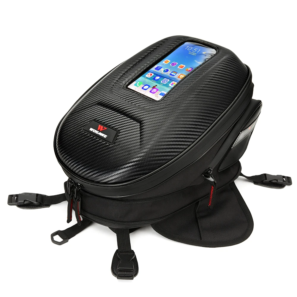 WOSAWE Водонепроницаемая мотоциклетная сумка для бака топливного магнитная Сумка