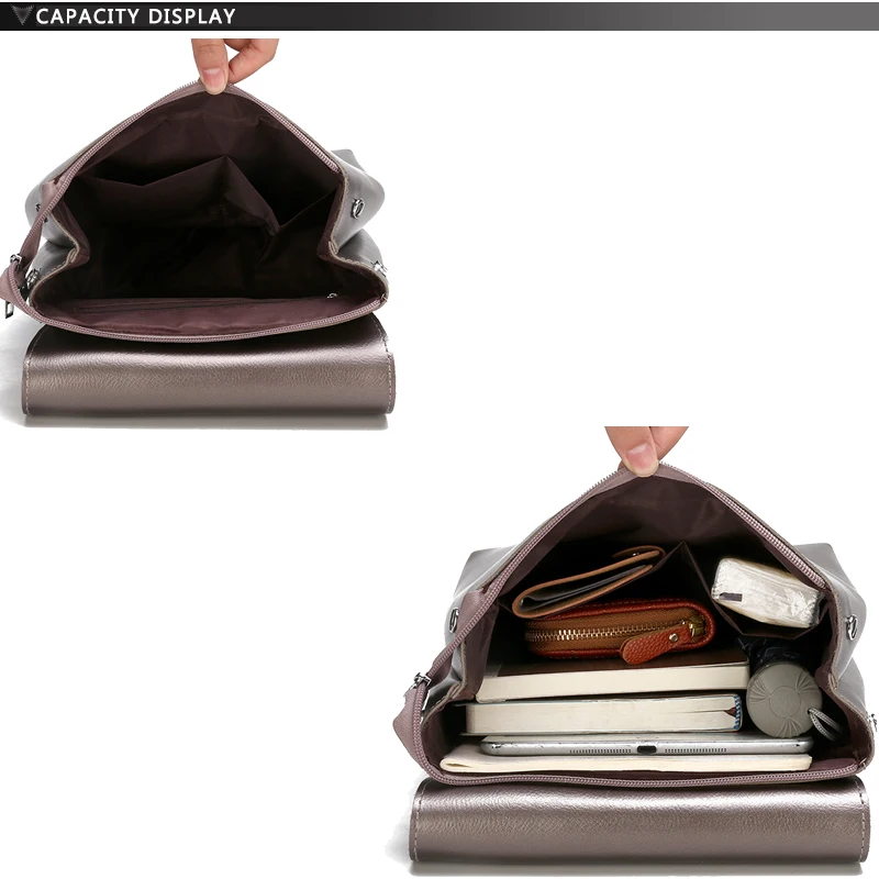 Модный женский рюкзак школьные принадлежности из искусственной кожи