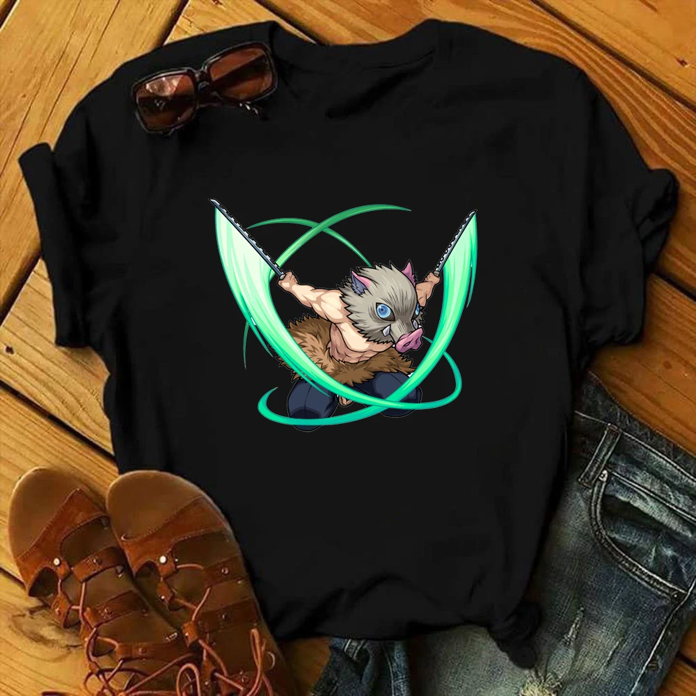 

Plus Fashion Kimetsu No Yaiba T Shirt Women Sexy Vintage Clothes Woman Bad Girl Chinese Fashion 2021 Cute Summer T Shirts