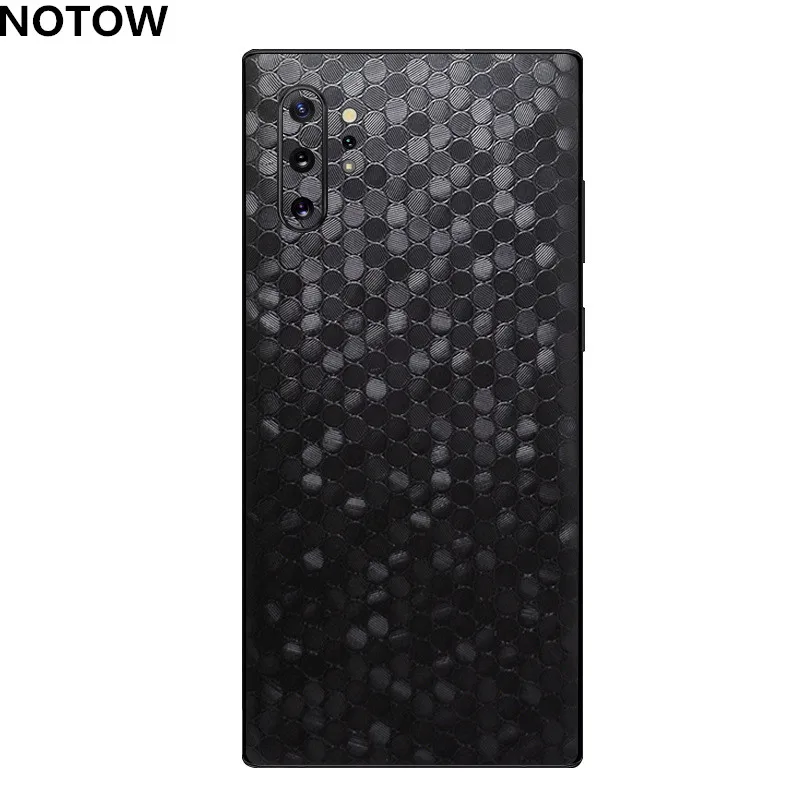 honeycomb pattern Наклейка NOTOW из крокодиловой кожи ПВХ защитная пленка для samsung Galaxy Note10/Note10plus/A50/A70 - Цвет: honeycomb pattern