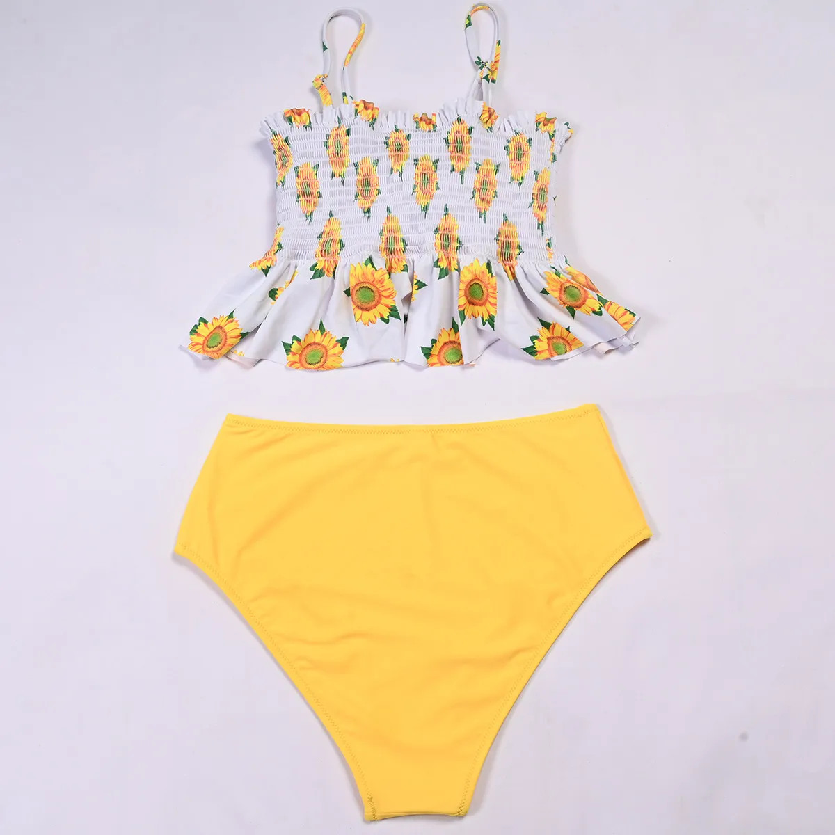 

Sexy Bikini Set 2020 Floral Ruffle Swimwear Women High Waist Swimsuit push up beachwear bathing suit Monokini Biquini Female