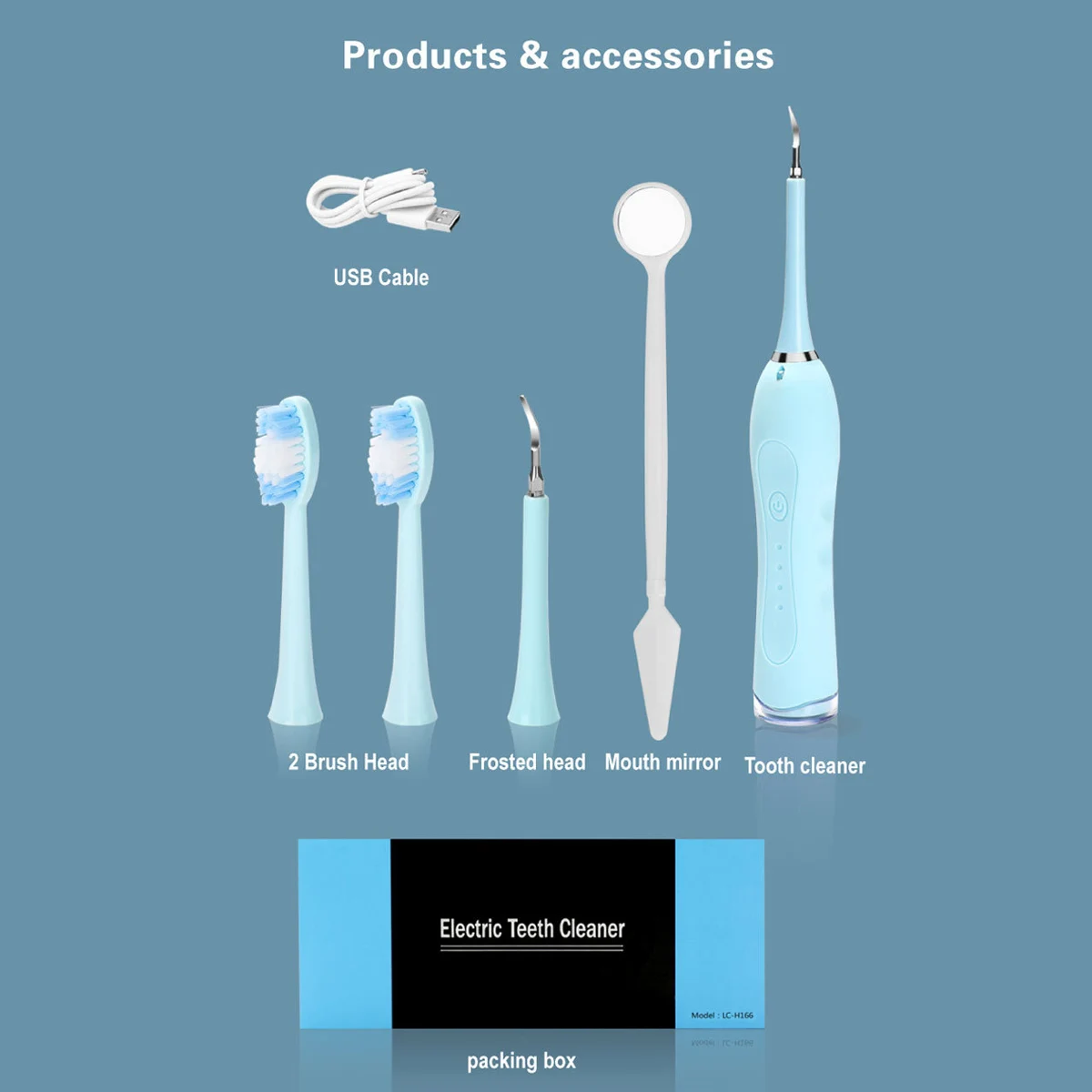 

Portable Electric Dental Scaler Multifunction Ultrasonic scaler Tooth Calculus Remover Tooth Cleaner Tool Teeth Whitening