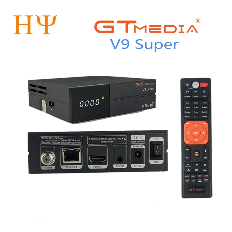 5 шт. GTMedia V9 супер Full HD DVB-S2 спутниковый ресивер же V8 Nova Обновление от V8 супер декодер поддержка H.265 встроенный WiFi