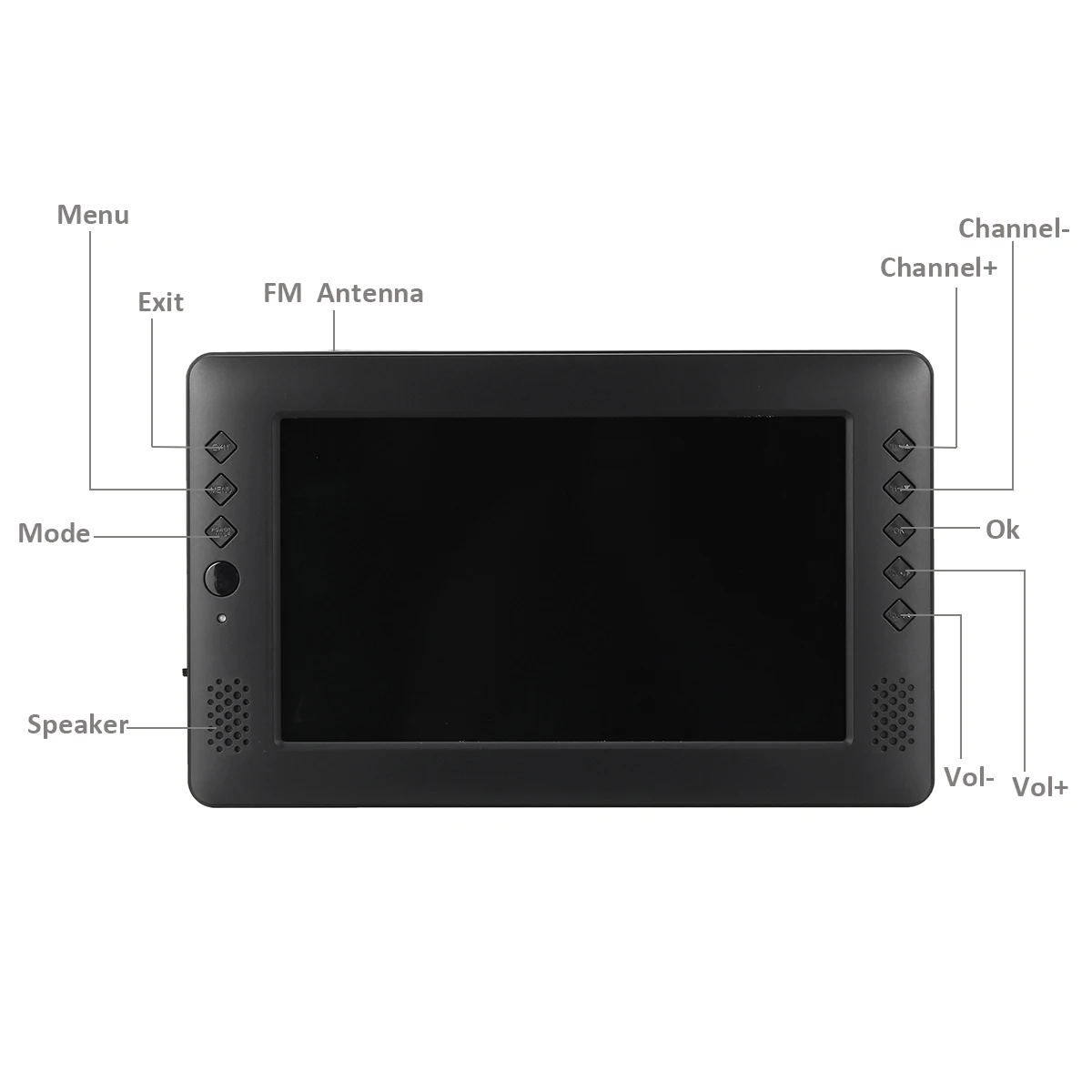 12V 9 дюймов HD Портативный экшн-камера с Wi-Fi подключением в цифровом и аналоговом ТВ DVB-T2 DVB-T D ТВ в ТВ автомобиля смарт-телевидения Поддержка USB TF карты MP4