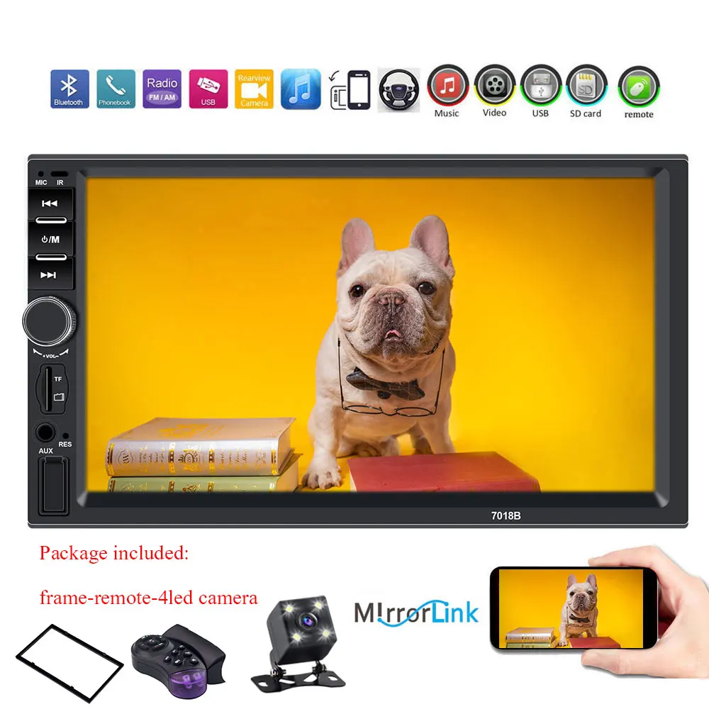 2 din автомобильное радио 7 &quotHD Авторадио мультимедийный плеер 2DIN сенсорный экран