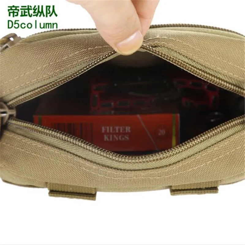 

D5column 9227 Tactical Bag Outdoor Sports Bag Unisex Hiking Camouflage Nylon Military Molle EDC Pouch