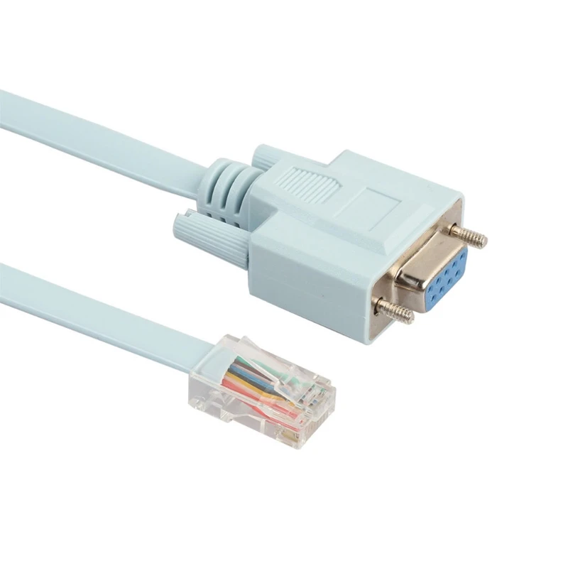 For Cisco Console Cable Db-9 to Rj45 Switch Line 9-pin COM Port Serial Female Routers Network Adapter Blue 1.5m | Обустройство дома