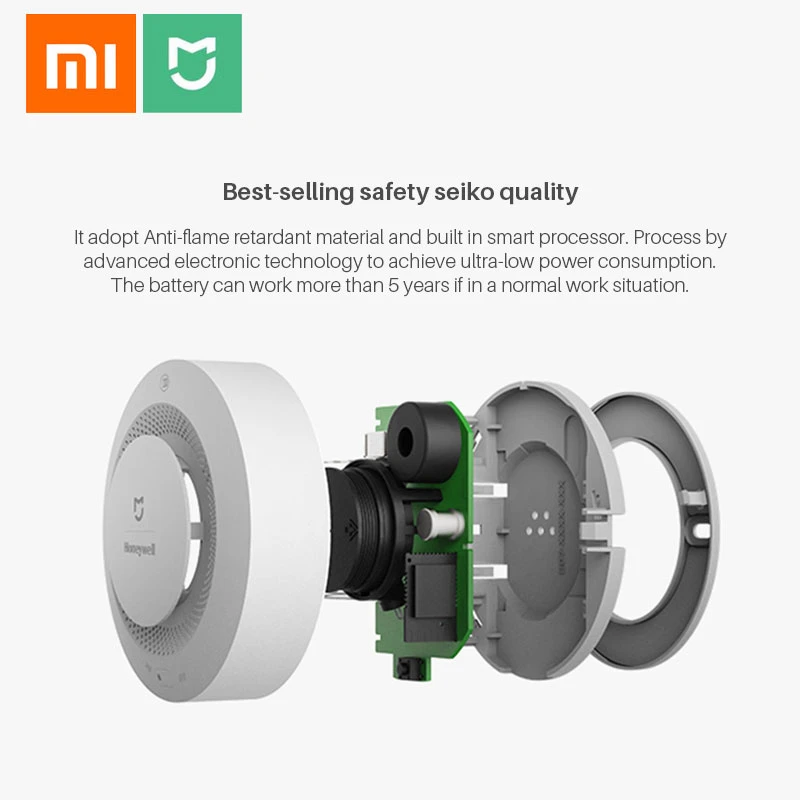 Для Xiaomi Mijia сканер штрих-кода Honeywell пожарная сигнализация датчик дыма газовый