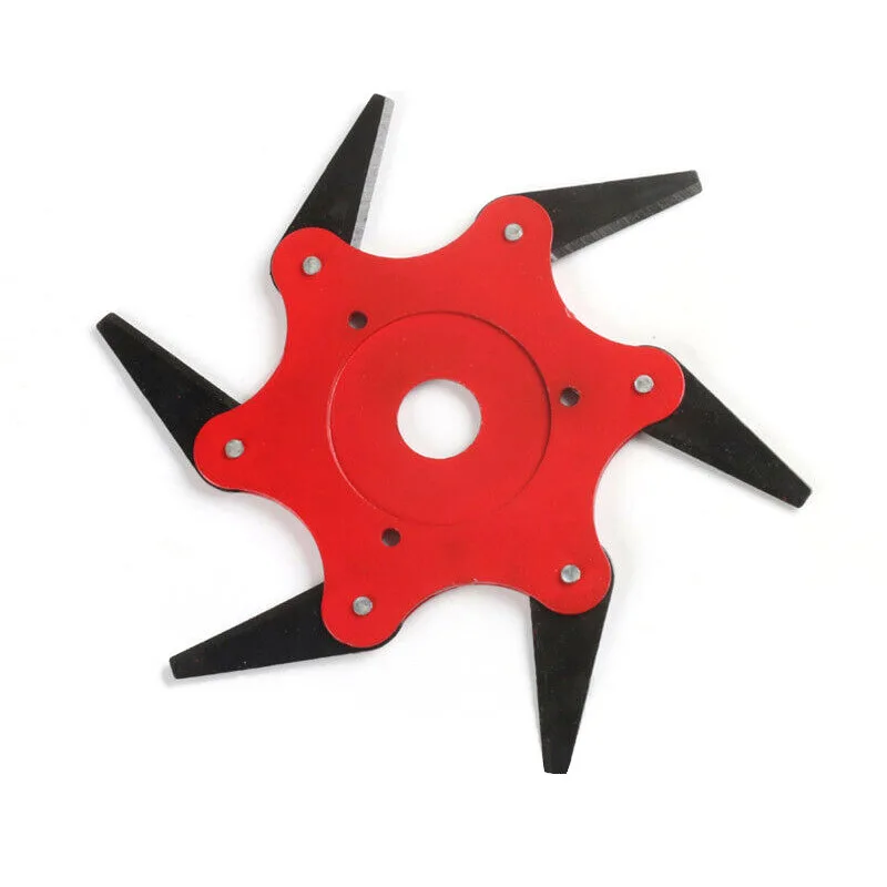 

6 Blades Cutter Head Grass Trimmer Brush 65Mn Weed Brush Cutting Head Garden Power Tool Accessories For Lawn Mower Garden Tool