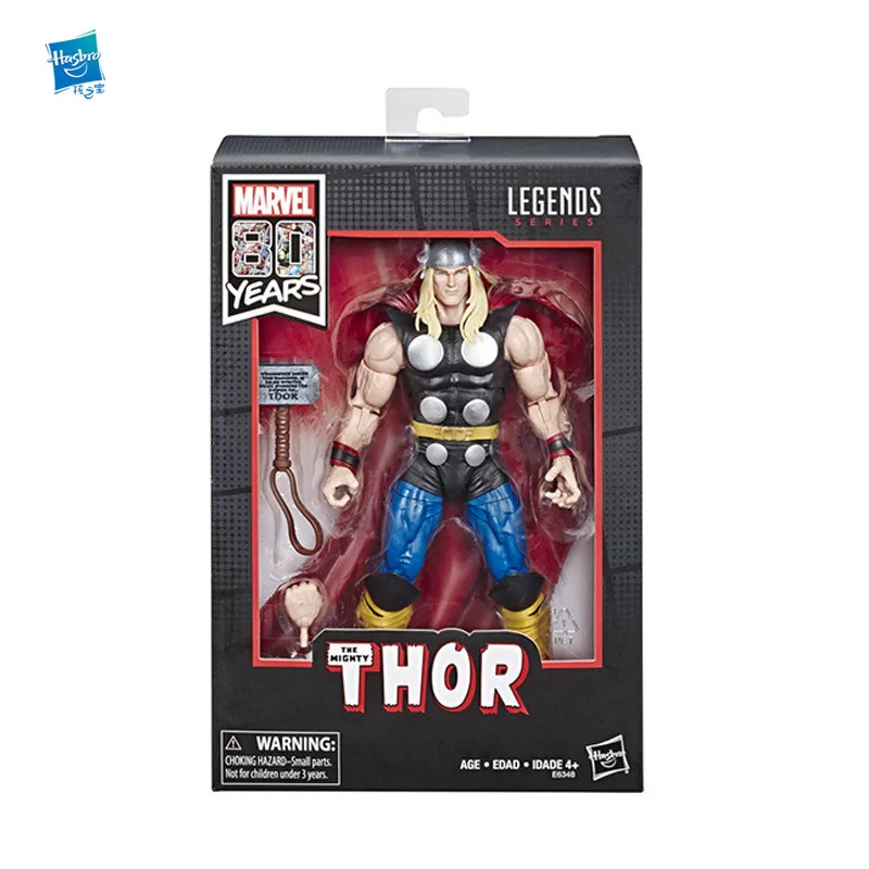 

Genuine Hasbro Avengers Hero Toy Model 6 inches Thor Limited Edition Marvel Hero 80th Anniversary Doll Collection Series