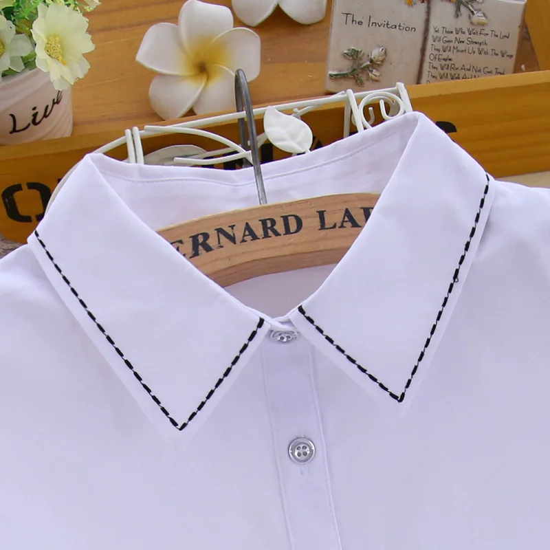 

Couples street simple joker style decorative false women's shirt collar cotton false collar Korean professional false collar