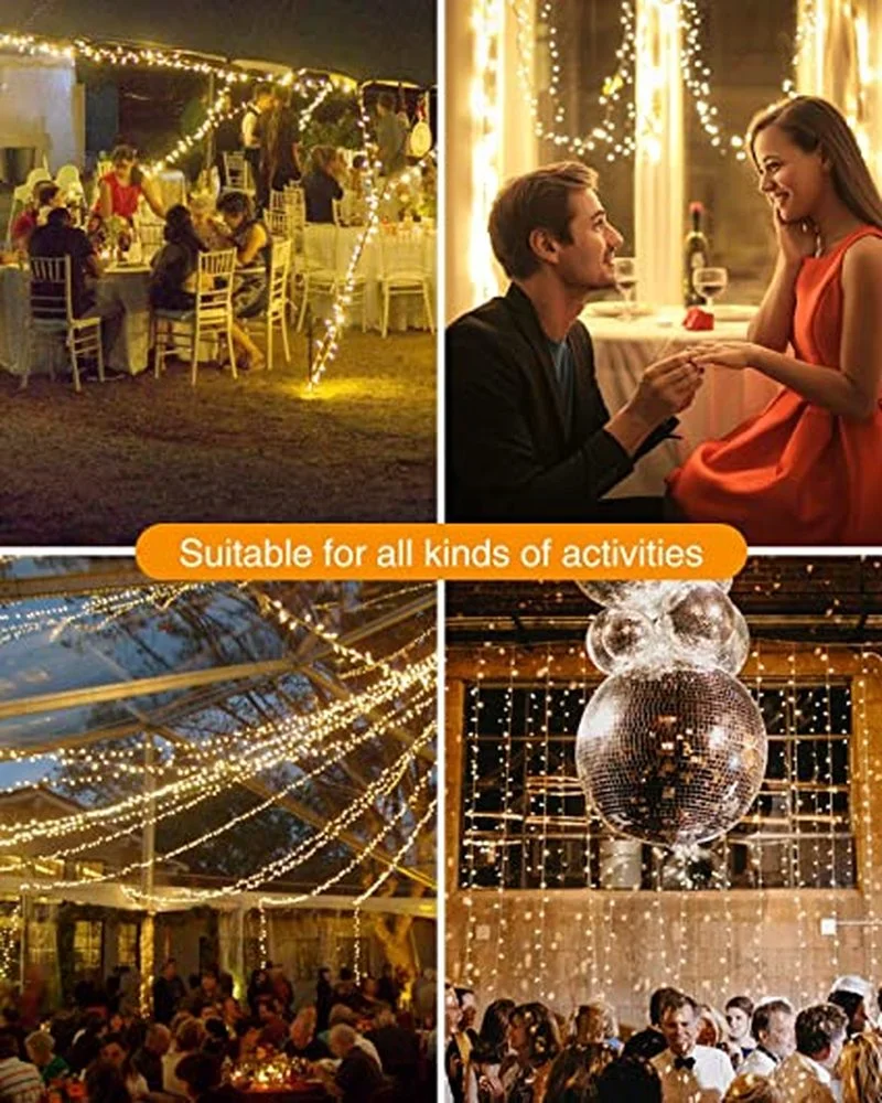 

Solar Lights Outdoor Garden garland Waterproof IP65 8 Modes Solar String Lights Trees Home Wedding Exterior terrace decoration