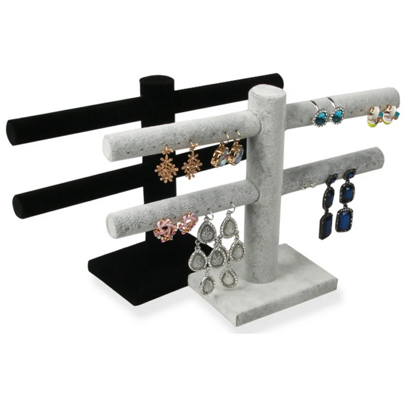 Новинка 2016 двухуровневые серьги гвоздики из фланелета и ПВХ трубки кольцо