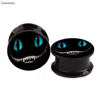 leosoxs 2pcs trendy ghost head logo ear amplifier ear amplifier piercing accessories