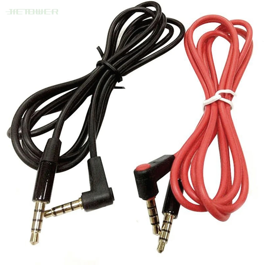 100 шт./лот красный 4 до 4/3 3 локоть аудио кабель 5 мм со штыревыми соединителями на