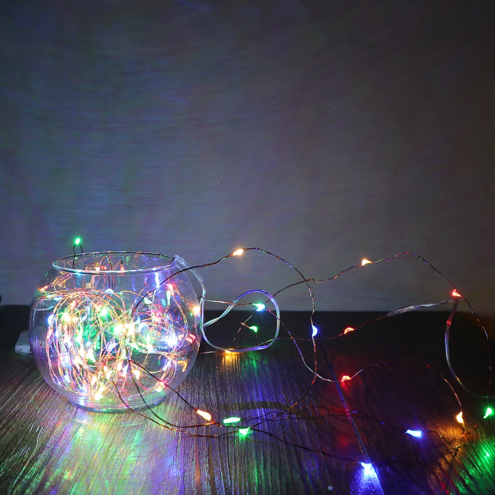 

Lowest price 5M 50 LED Christmas Garland Wire LED String Lamp Fairy lights For Indoor New Year Xmas Wedding Decoration