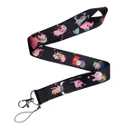 CA107 каркасные ремешки для ключей, удостоверение личности, пропуск, держатель для мобильного телефона, USB, держатель для бейджа, висячий канат, Лариат, ремешок