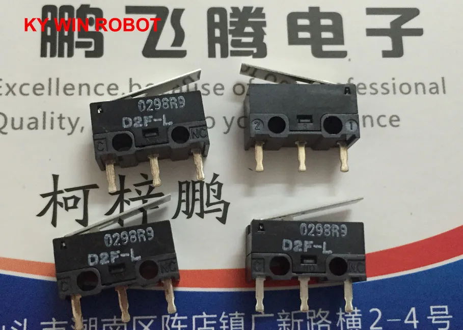 5 шт./лот Япония OMRON D2F L мышь micro switch маятниковый Тип 3 контакта 3A|Выключатели| |