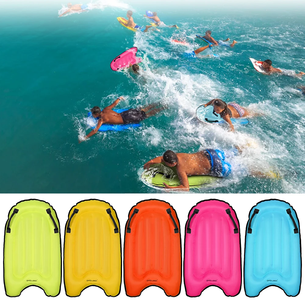 

Kids Adults Outdoor Inflatable Surfboard Wakeboard with Portable Pump Float Beach Surfing Buoy Board Swimming Floating Mats