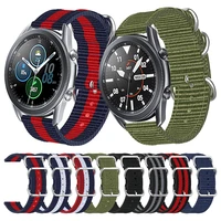 ring buckle woven nylon strap for samsung galaxy watch 46mm 42mm wristband watch3 45mm 41mm watchband active 2 s3 fabric band