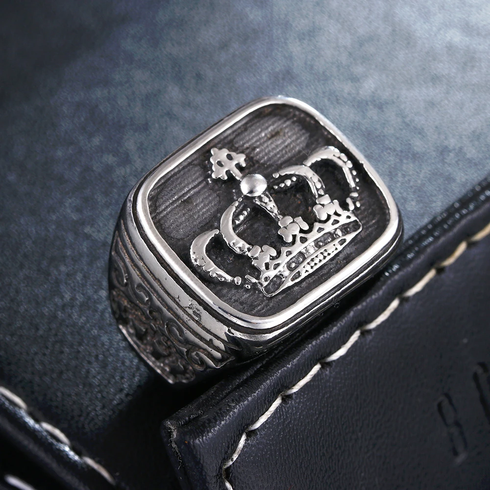 Кольцо в виде короны из титановой стали нержавеющей | Украшения и аксессуары