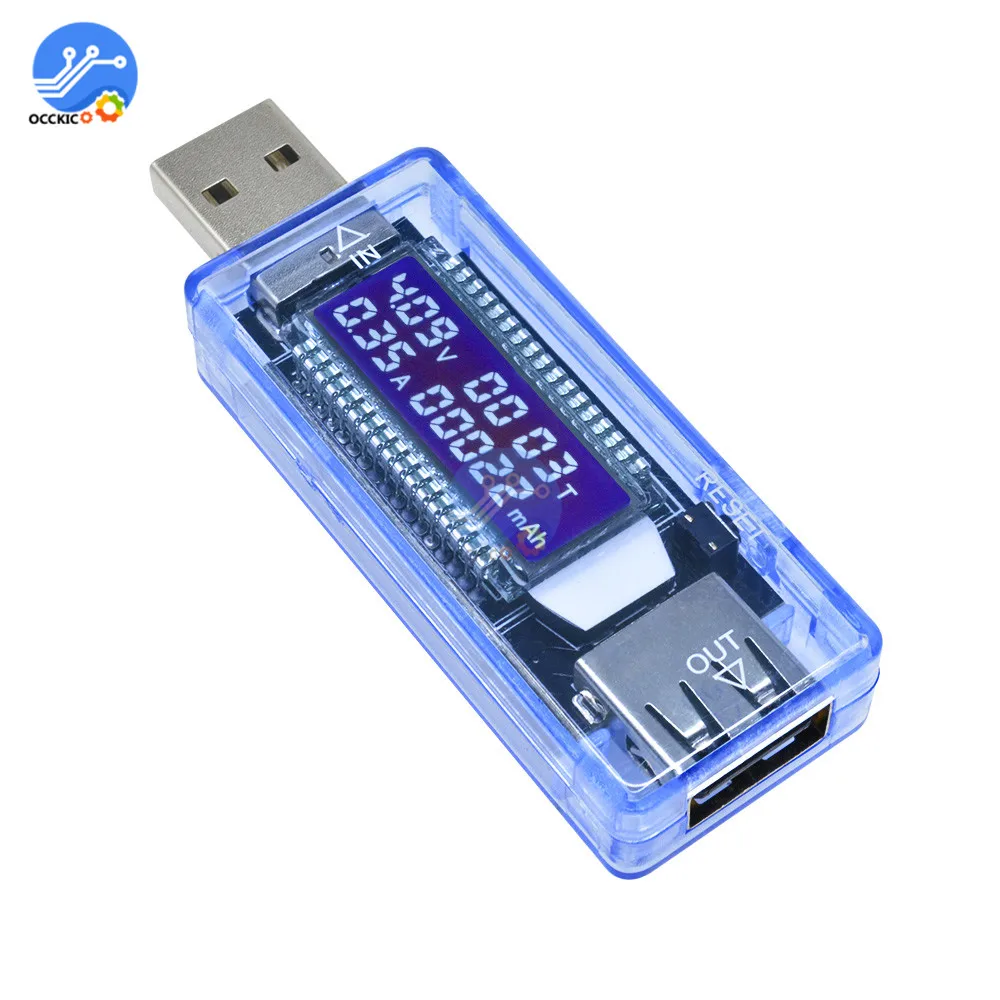 3 5 7 в USB Тестер Вольтметр измеритель тока Банк мощности батарея Быстрая зарядка