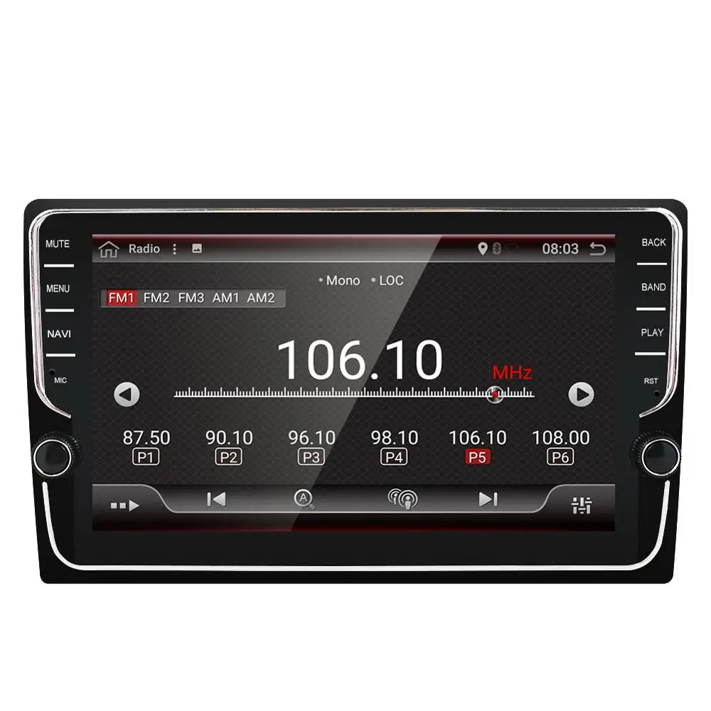 9" Android 9.0 Octa core PX6 Car Radio For Universal Big screen with button 4+32GB Multimedia Player 8 Core Audio 4+64G Stereo |