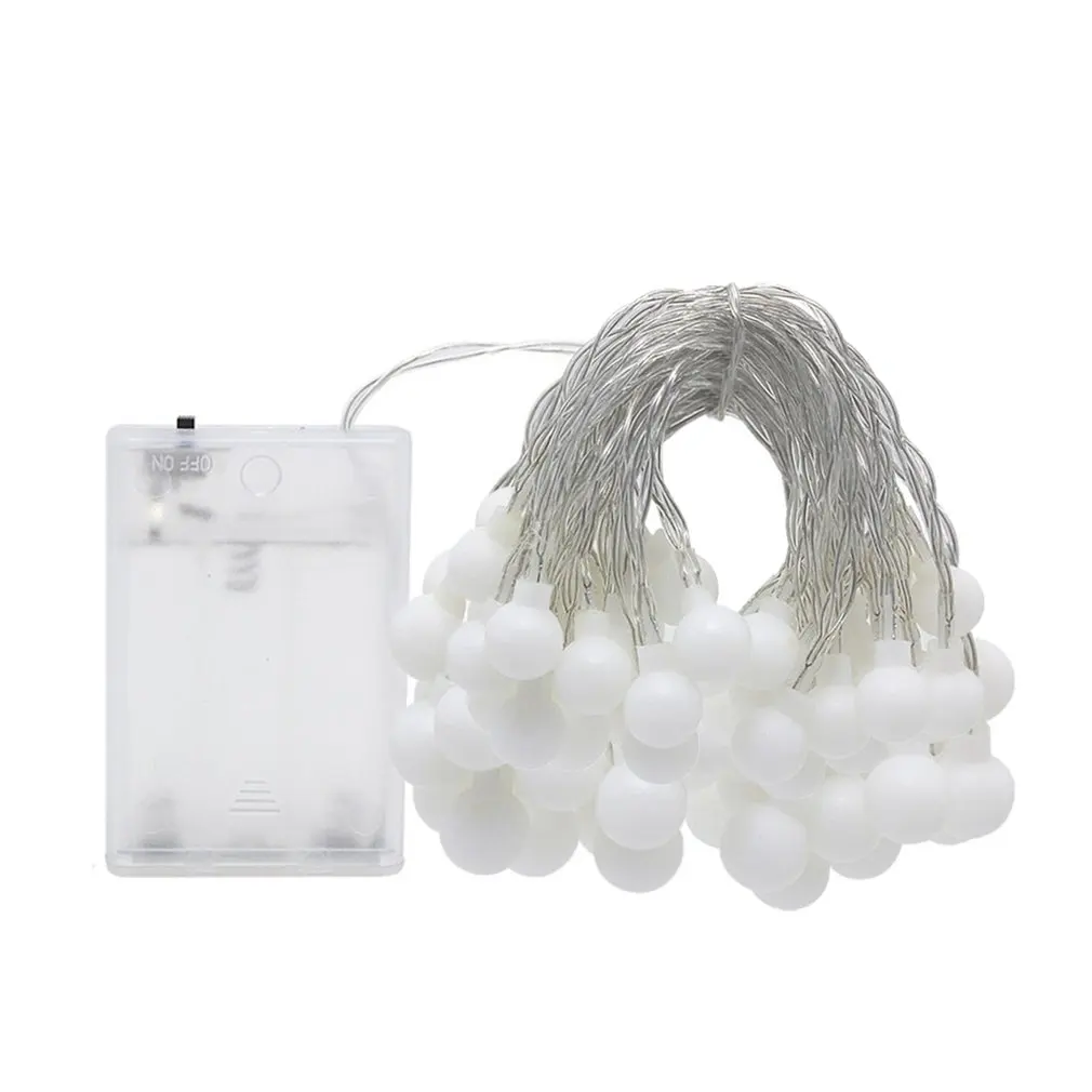 

Christmas Light String 3/6M LED String Lights Small White Ball Decorative Fairy Garlands for Wedding Party Holiday Decoration