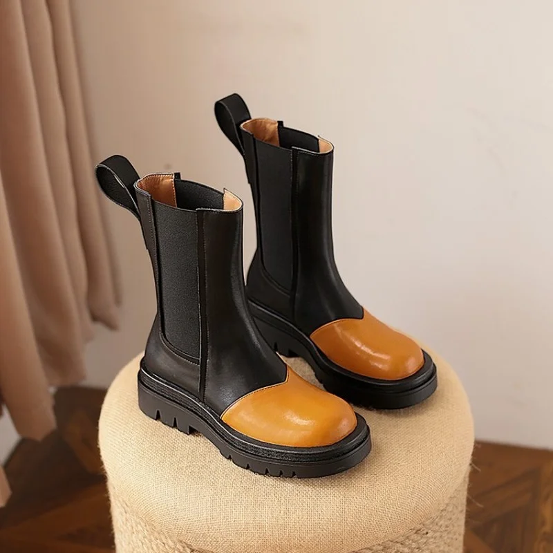 

Ankle Fashion Winter Warm Snow Platform Women's Boots 2021 New Chelsea Luxury Boots Gladiator Motorcycle Chunky Pumps Botas Lady