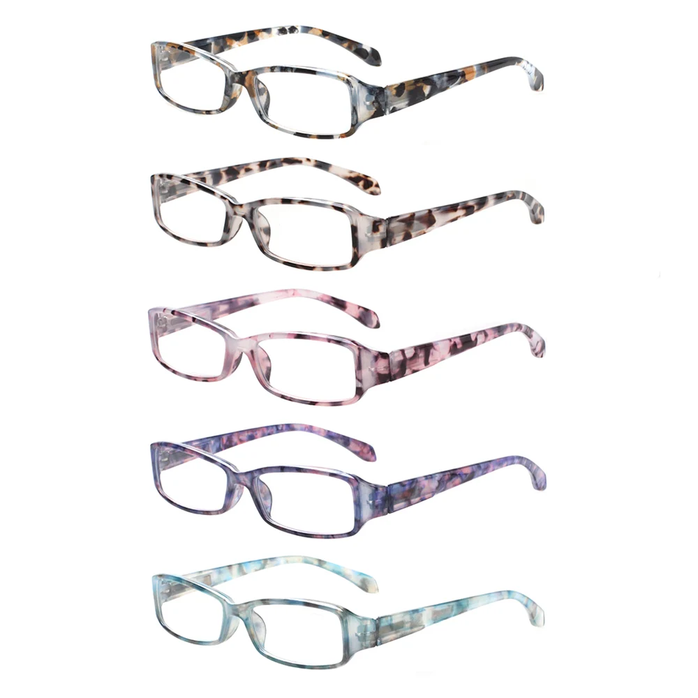 

Turezing Plastic Frame Ultra-light Portable Reading Glasses for Men and Women, Fashionable Print Design