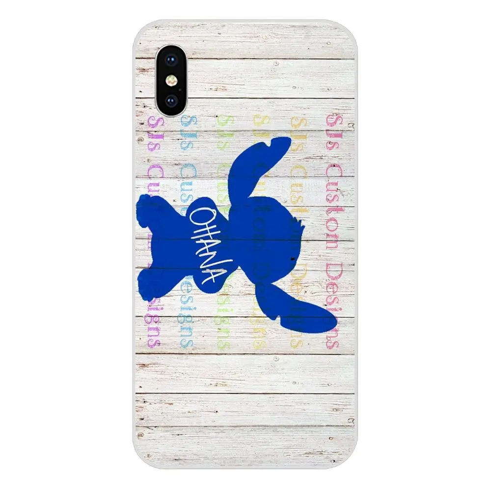 Чехол для телефона Lilo Stich Ohana роскошный Резиновый ТПУ чехол Apple iPhone 4 5 5C 6 6S 7 8 Plus X XS