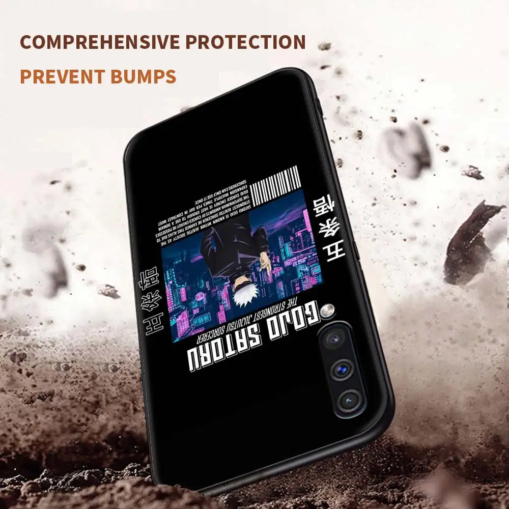 

Jujutsu Kaisen Anime Gojo Satoru Case For Samsung Galaxy A50 A10 A70 A20e M31 A30 A40 A02s M30s M21 M11 F41 TPU Black Cover