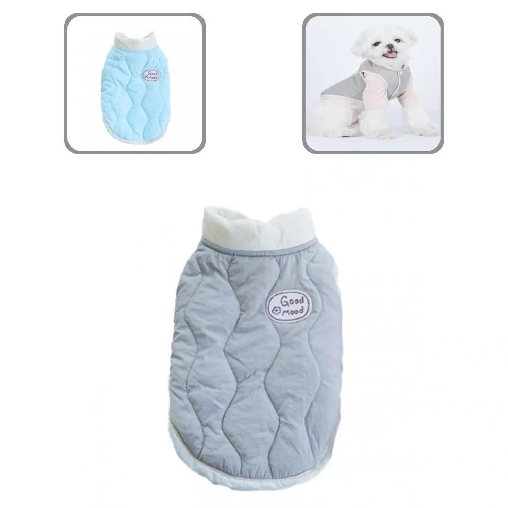 

Polyester Cozy Puppy Dog Vest Jacket Apparel Button Closure Pet Costume Round Neck for Travel