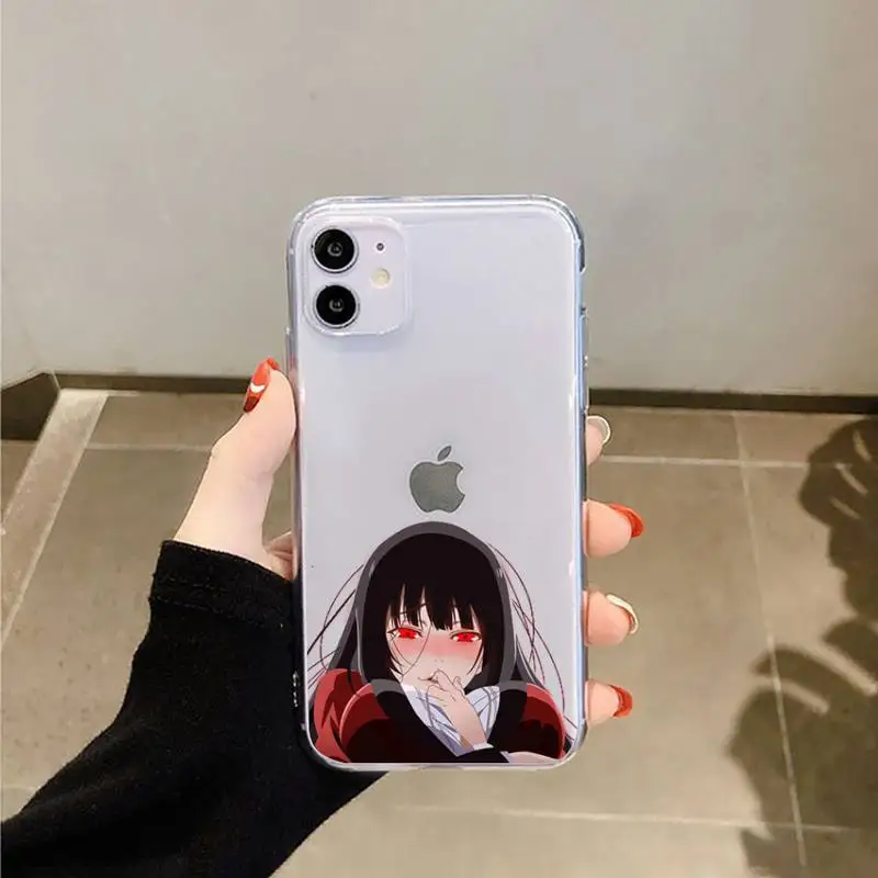 

Crazy Excitement Manga Kakegurui Phone Case Transparent soft For iphone 5 5s 5c se 6 6s 7 8 11 12 plus mini x xs xr pro max