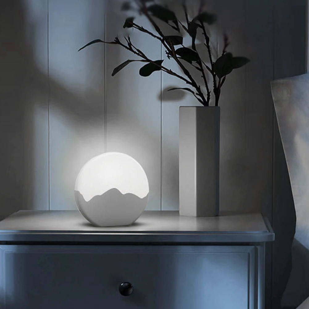 

Touch Switch Night light built In Rechargeable Bedroom Bedside Lamp 3 Modes Lighting Moon Lamp Creative Gift For Christmas