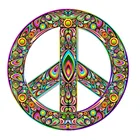 Автомобильные наклейки, цветной знак мира, логотип, виниловая наклейка, цвет радуги, автомобильная наклейка, аксессуар, персонализированное украшение для