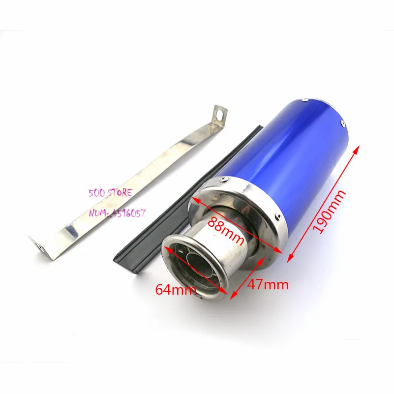 Бесплатная доставка выхлопная труба для мотоцикла квадроцикла 110cc gy6 150cc