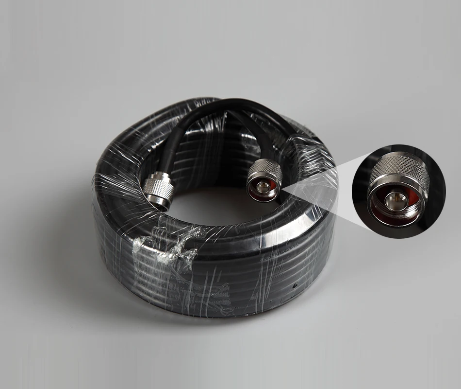 Lintratek 10m 12m 15m 20m 30 meters RG6 5D Coaxial Cable 50ohm N Male To N Male For 2G 3G 4G Signal Booster Repeater Amplifier